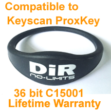 Proximity Wristband Keyscan 36bit C15001 Format compatible with Keyscan ProxKey PSK-3-H